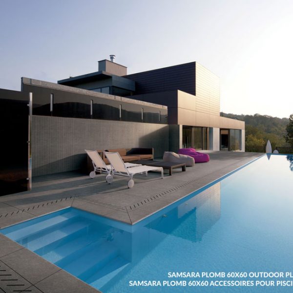 Samsara Plomb 60x60 - Fliesen in Steinfoptik