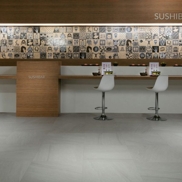 Jasper Gris 60x60 - Hellgrau Boden