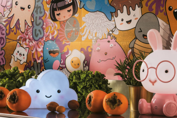 Kawaii Küchenfliesen Effekt Wallpaper 80x80