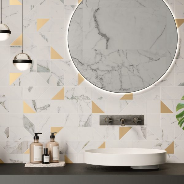 Marmoreffekt Fliesen Adage Wand