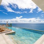 Swimmingpool Bali-Stein mit Fliesen Zephyr von Novoceram - Saint Martin