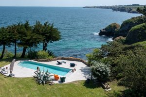 Renovierter Pool, Blick auf den Ozean - Les Piscines de Jade