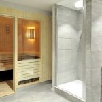 Gefliestes Badezimmer mit Cast – Home by U
