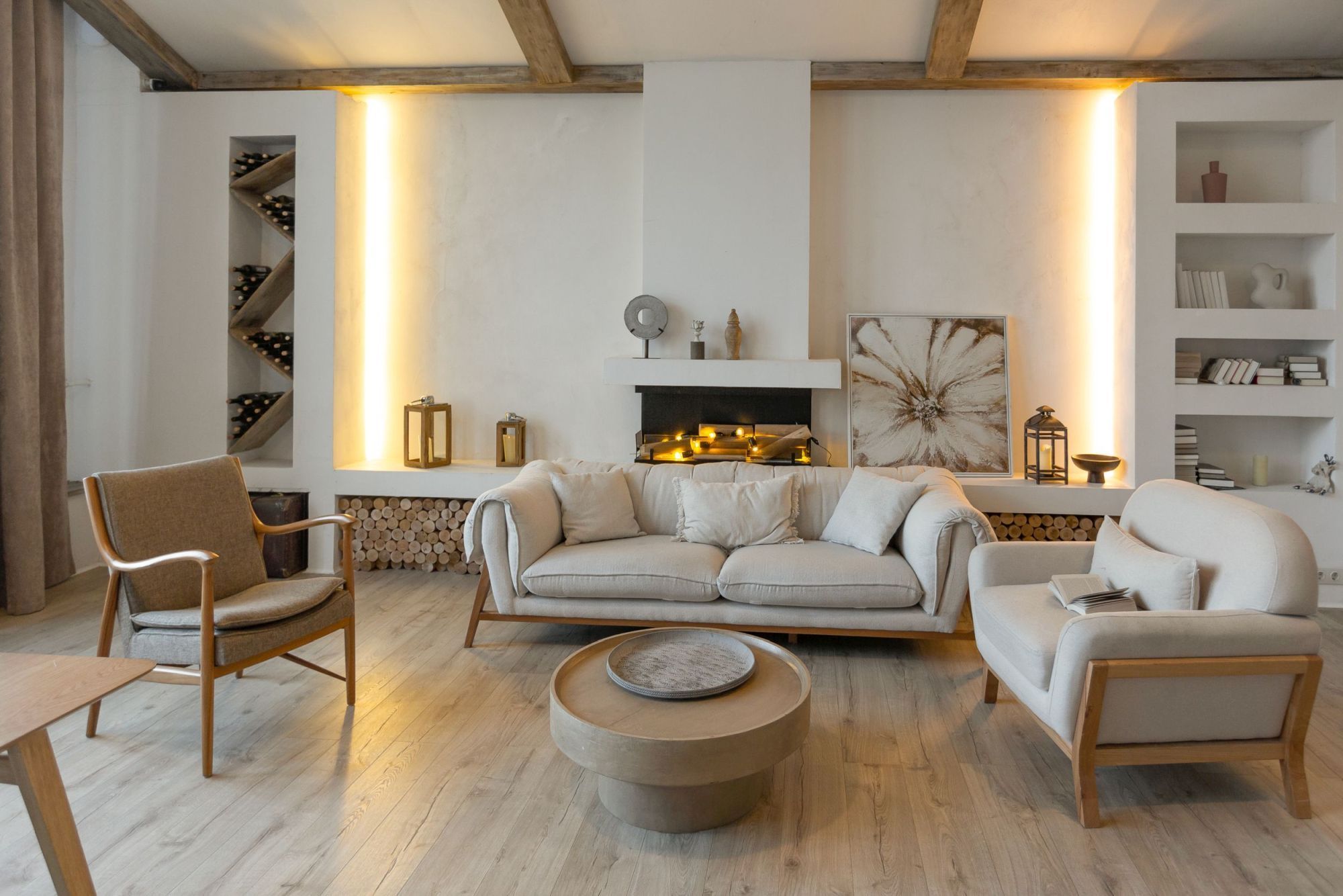  Große Fliesen in Holzoptik im skandinavischen Stil