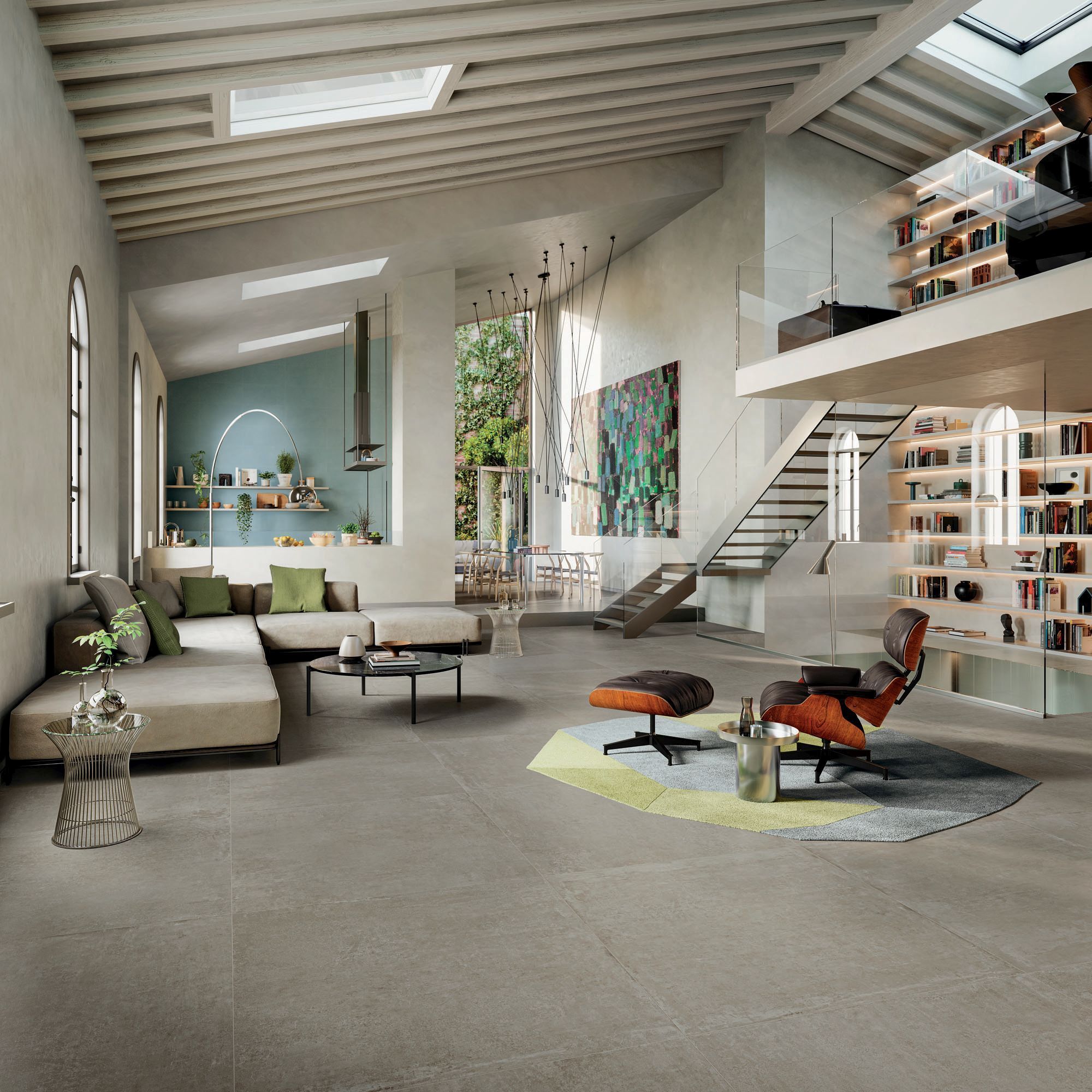 Fliesen 120x120  im Shabby-Chic-Stil