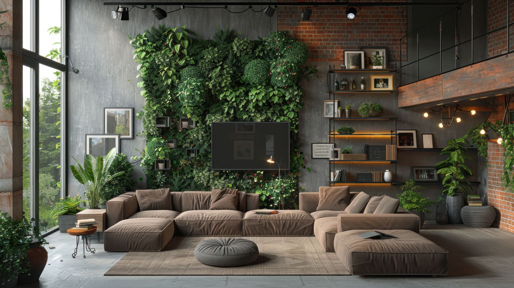 Biophilic Design im Wohnzimmer