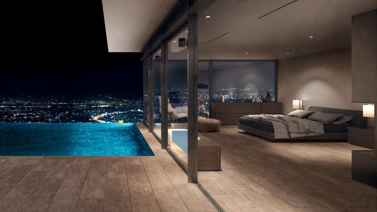 Fliesen Holzoptik für das Schlafzimmer