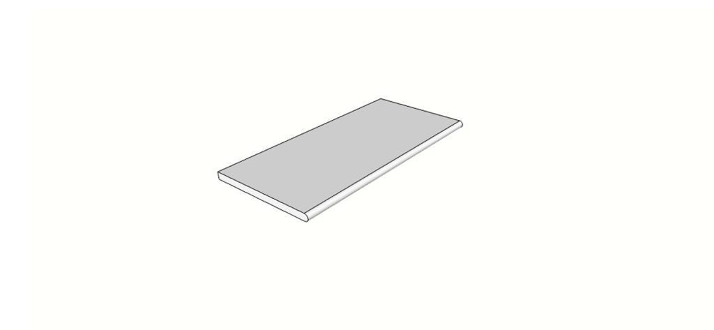 Randstein mit 1/2 abgerundeter Kante <span style="white-space:nowrap;">30x60 cm</span> &nbsp; <span style="white-space:nowrap;">st. 20mm</span>