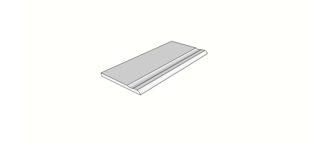 Inneneckstein (2 Stk.) mit 1/4 abgerundeter Antirutschkante <span style="white-space:nowrap;">30x60 cm</span> &nbsp; <span style="white-space:nowrap;">st. 20mm</span>