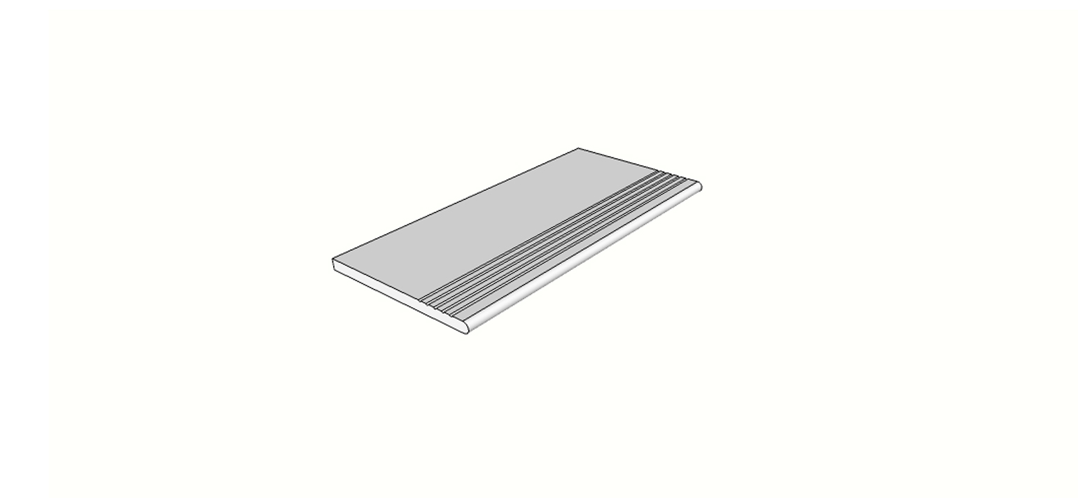 Randstein mit 1/2 abgerundeter Antirutschkante <span style="white-space:nowrap;">30x60 cm</span> &nbsp; <span style="white-space:nowrap;">st. 20mm</span>