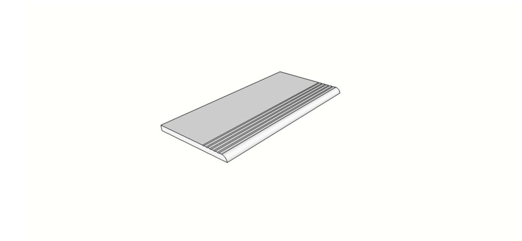 Außeneckstein (2 Stk.) mit 1/2 abgerundeter Antirutschkante <span style="white-space:nowrap;">30x60 cm</span> &nbsp; <span style="white-space:nowrap;">st. 20mm</span>