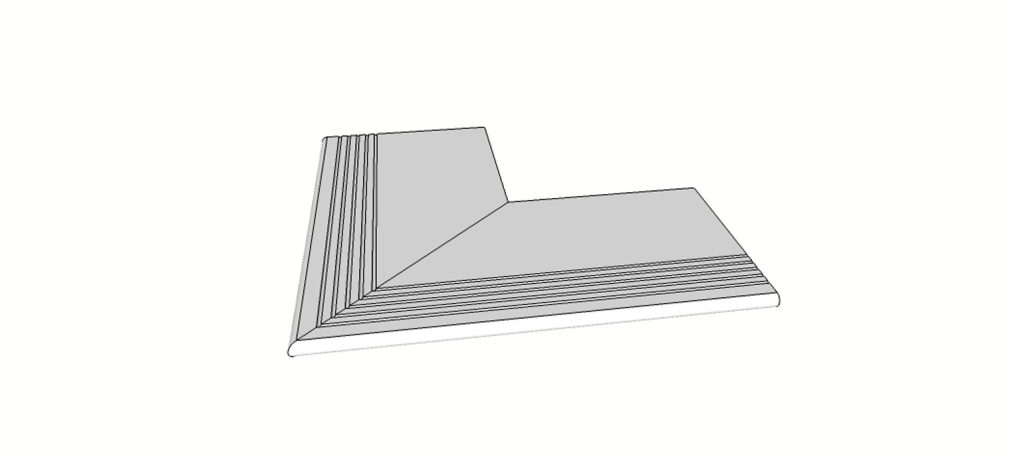 Randstein mit 1/4 abgerundeter Kante und Rille <span style="white-space:nowrap;">30x60 cm</span> &nbsp; <span style="white-space:nowrap;">st. 20mm</span>