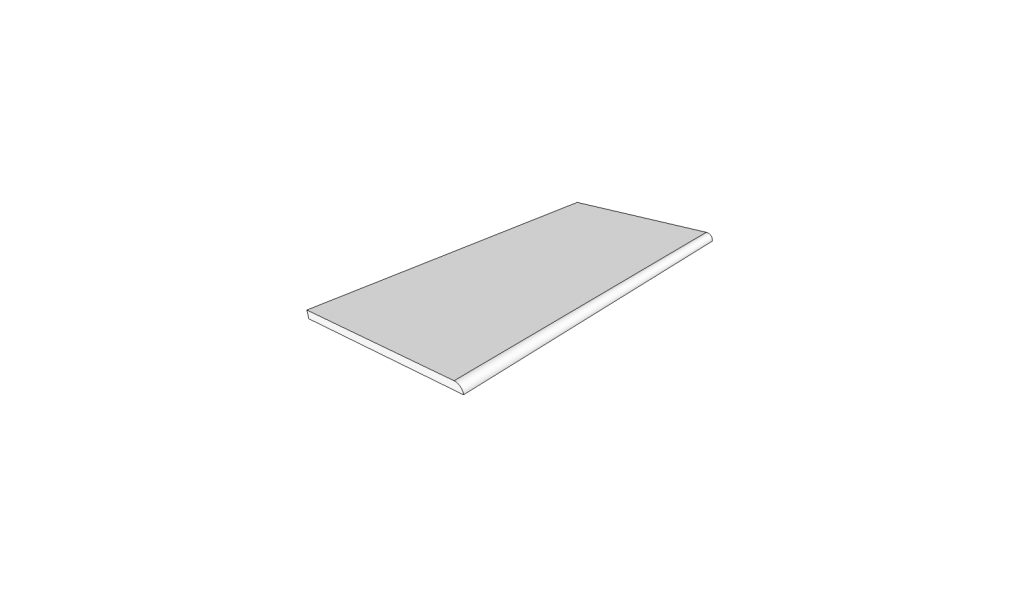 Randstein mit 1/4 abgerundeter Kante <span style="white-space:nowrap;">30x90 cm</span> &nbsp; <span style="white-space:nowrap;">st. 20mm</span>